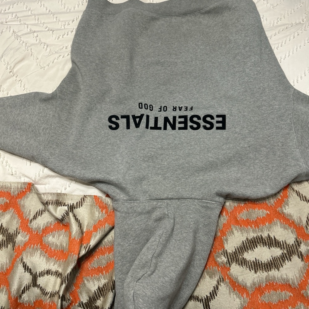 Essentials Heather Gray Pullover - image 3